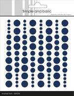 Simple and Basic Enamel Dots Dark Blue