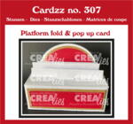 Crealies Dies Cardzz 307 - Platform fold & pop up card