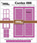 Crealies Dies Cardzz 566 - Gatefold rectangle card Add on