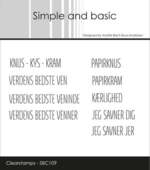 Simple and Basic stempel SBC109 - Knus-kys-kram