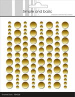 Simple and Basic Enamel Dots Metallic Gold - Matte