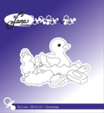 By Lene stempel BLS1154 - Duck in shower