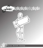 By Lene stempel BLS1168 - Wooden Figure 2