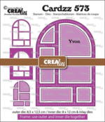 Crealies Dies Cardzz 573 - Frame & Inlay Yvon