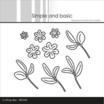 Simple and Basic die SBD456 - Flowers and Leaves" SBD456