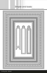 Simple and Basic die SBD407 - A5 Card Frames