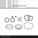 Simple and Basic die SBD467- Wedding accessories