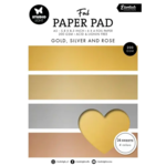 Studio Light Paper Pad A5 - Foil gold, silver and rose