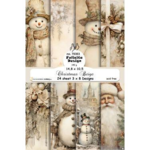 Scrap ark i blok A6  - Christmas Beige