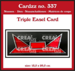 Crealies Dies Cardzz 572 - Triple easel card