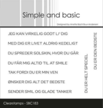 Simple and basic stempel SBC183 - "Du er helt speciel