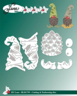 By Lene dies BLD1799 - Pine cone Gnomes