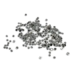 Simple and basic SBA501 - Half Pearl 2mm - Polished Silver