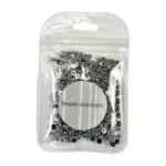 Simple and basic SBA561 - Half Pearl 4mm - Polished Silver