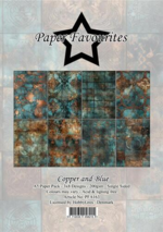 Paper Favourites A5 Paper Pack PFA163 - Copper and blue