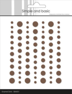 Simple and Basic Enamel Dots SBA051 - Matte Coffee