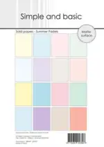 Simple and Basic SBP969 Solid Papers - Summer Pastels