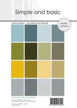 Simple and Basic SBP974 Solid Papers - Mustard and Friends