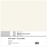 Simple and basic SBB001 Basic Paper 30,5x30,5 - Ivory (matte)