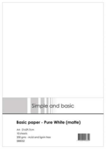 Simple and basic SBB052 Basic Paper A4 - Pure White (matte)
