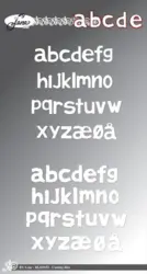 By Lene dies BLD1852 - Alphabet - Small letters