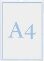 A4 plastlomme til dies - 5stk