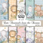 Felicita Design 15x15 - 69376 - Cute Animals From The Savana