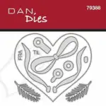 Dan Dies 79388 - Hjerte m. sløjfe basis