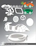 By Lene dies BLD1865 - A vegetable car