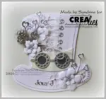 Crealies Dies Cardzz 24 Steampunk hat