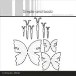 Simple and Basic die SBD687 - Butterflies (bestilling)