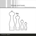 Simple and Basic die SBD688 - Salt and pepper mills (bestilling)
