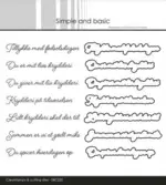 Simple and Basic Clearstamp & die SBC220 - Danske tekster (bestilling)