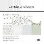 Simple and Basic Design Paper SBP769 - Gardening 30,5x30,5cm (bestilling)