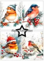 Paper Favourites A6 Paper Pack - Christmas Birds