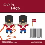 Dan Dies 79393 - Garder med arme op - Lille