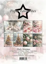 Paper Favourites A6 Paper Pack - Pink Christmas