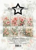 Paper Favourites A6 Paper Pack - Christmas Flowers