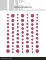Simple and Basic Enamel Dots SBA059 - Matte Raspberry