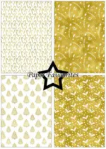 Paper Favourites A5 Paper Pack PFA235 - Gold Christmas