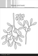 Simple and Basic die SBD707 - A6/A7 - Beautiful Mistletoe MEGA (bestilling)