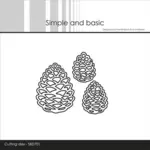 Simple and Basic die SBD701 - Small chubby pine cones (bestilling)