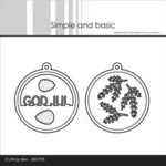 Simple and Basic die SBD705 - Sentiment in a tag GOD JUL (bestilling)