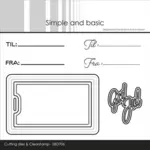 Simple and Basic die SBD706 - Gift tag with elegant edges (bestilling)