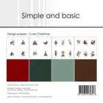 Simple and Basic Design Paper SBP575 - Cute Christmas 15x15cm (bestilling)