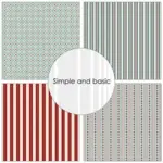 Simple and Basic Design Paper SBP574 - Christmas Patterns 15x15cm (bestilling)