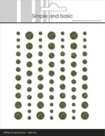 Simple and Basic Enamel Dots SBA105 - Glitter Forest Green