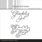 Simple and Basic Clearstamp & die SBC221 - Glædelig Jul (bestilling)