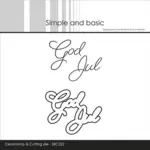 Simple and Basic Clearstamp & die SBC222 - God Jul (bestilling)
