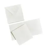 50 Sæt 3x3" / 76x76mm Kort/Kuverter - Snow White